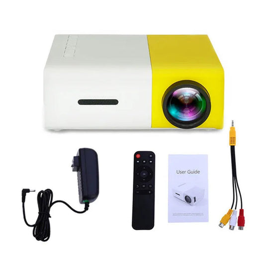 "Mini Projector – 1080P Full HD Support, Portable LED Projector, 4K Video Playback, Multiple Connectivity Options "